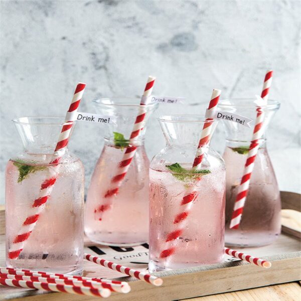 200 Pack Multi-Color Biodegradable Paper Straws - 图片 4