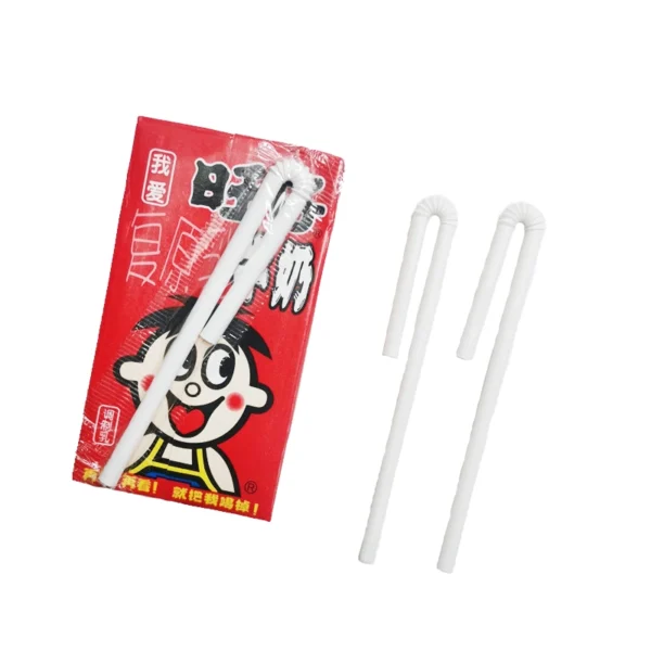 Curved Tetra Pak Packaging Bamboo Fiber Straws - 图片 4